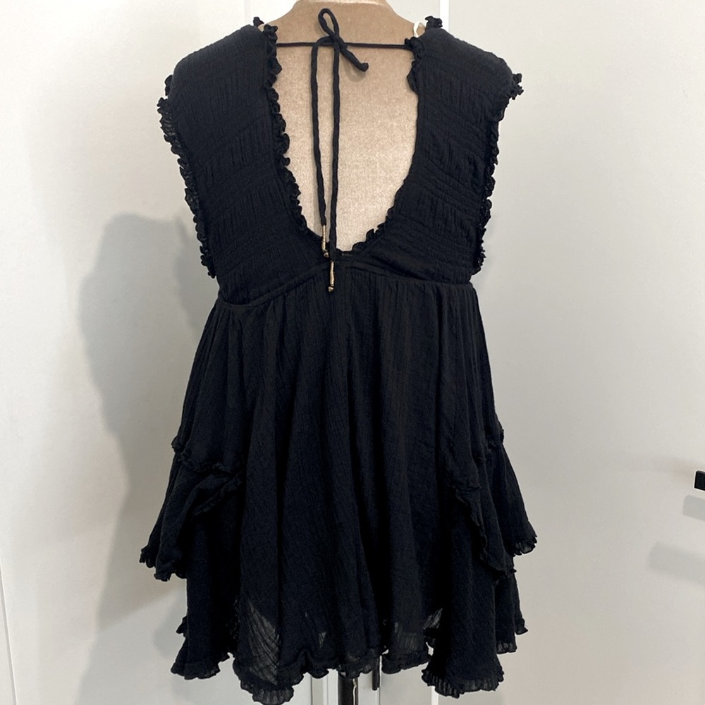 Free People Antoinette Black Mini Dress |Size XS - Picture 6 of 13